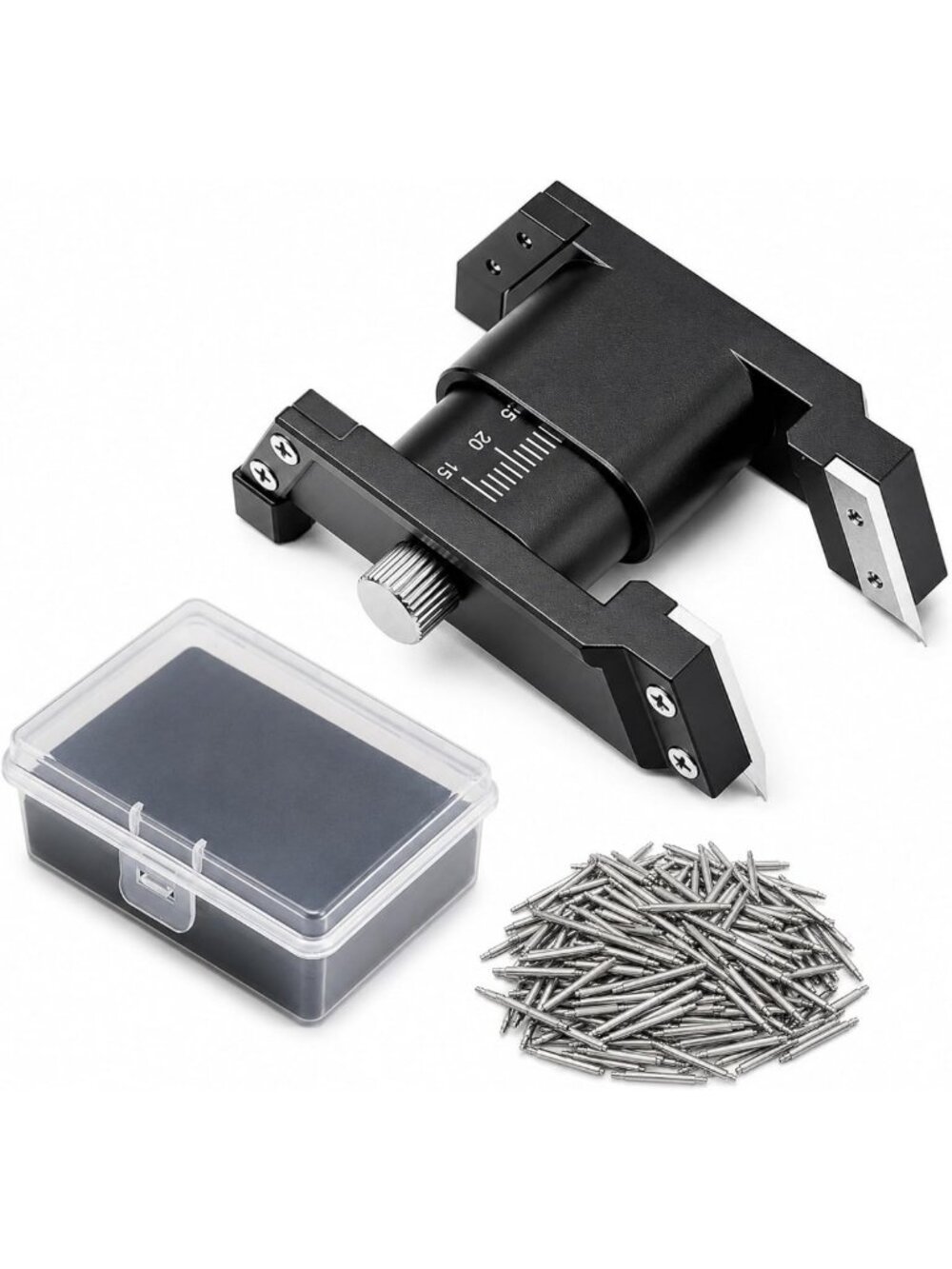 Portable Watch Bracelet Removal Tool Kit - 108PCS Spring Bar Tool for 12-25mm